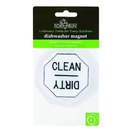 Fox Run Fox Run White/Black Plastic Dishwasher Magnet 5935
